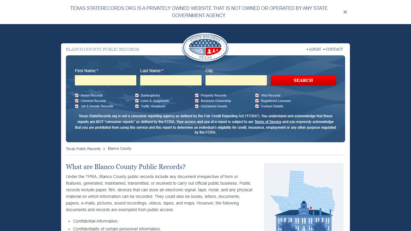 BLANCO COUNTY PUBLIC RECORDS - Texas State Records